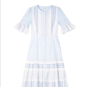Rebecca Taylor Ruffle Sleeve Dress